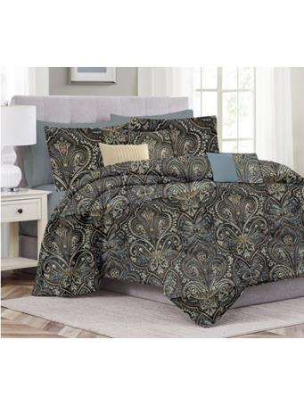 RAMALLAH TRADING CO - Josephine 6-Piece Jacquard Comforter Set NAVY BLUE