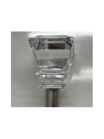 RAMALLAH TRADING - Misty Acrylic Curtain Rods PEWTER