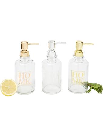 HOME ESSENTIALS - 13.5 oz. Glass Soap Dispenser NO COLOR