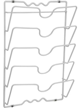 HOME ESSENTIALS - Wall or Cabinet Mounted Lid Rack NO COLOR