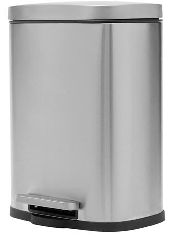 HOME ESSENTIALS - 5 Liter Stainless Steel Step Waste Bin NO COLOR