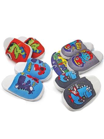 ROYAL DELUXE - Plush Novelty Dinosaur Kid's Slippers NO COLOR