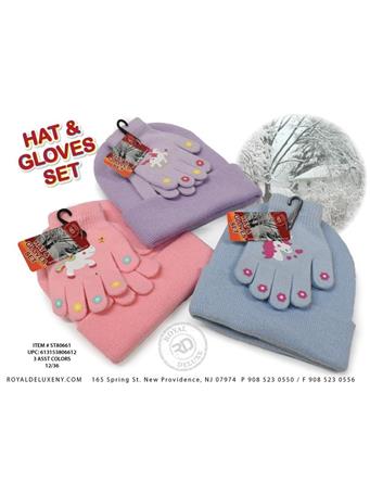 ROYAL DELUXE - 2-Pack Unicorn Hat & Glove Set NO COLOR