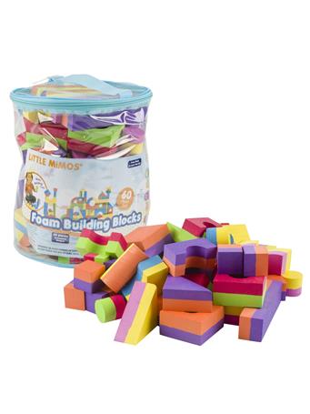 LITTLE MIMOS - 60pc Foam Building Blocks NO COLOR