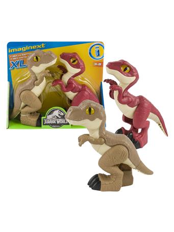 JURRASIC WORLD - T Rex and Raptor Playset NO COLOR