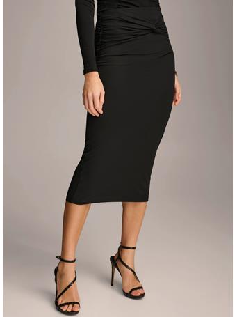 DONNA KARAN - Twist Waist Skirt BLACK