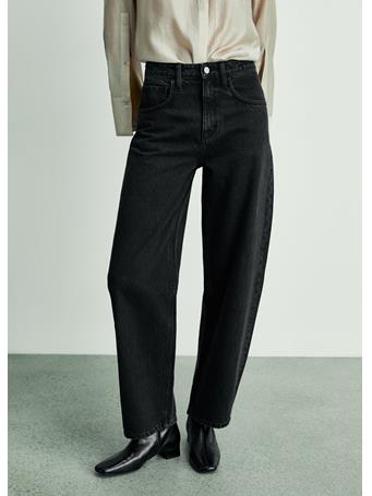MANGO - Bet High-rise Balloon Jeans BLACK