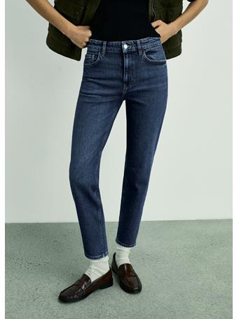 MANGO - Newmom Comfort High-rise Jeans DARK BLUE