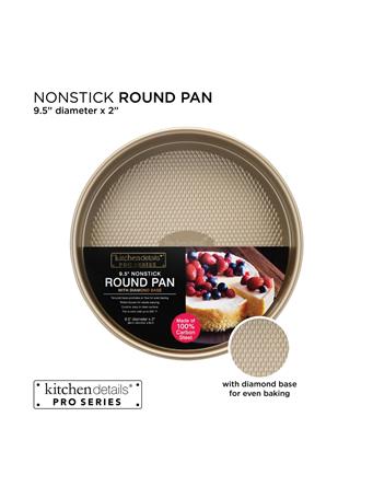KITCHEN DETAILS - Round Nonstick Pan with Diamond Base GOLD