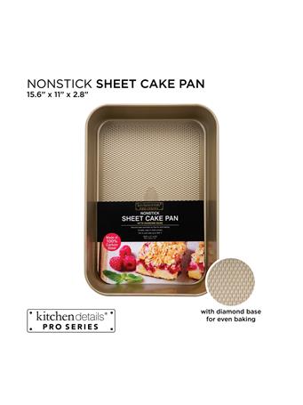 KITCHEN DETAILS - Sheet Cake Pan with Diamond Base GOLD