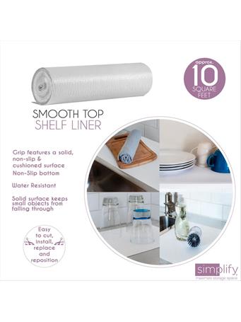 SIMPLIFY - Smooth Surface Shelf Liner WHITE