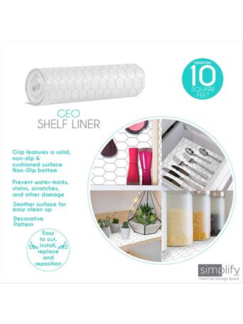 KENNEDY INTERNATIONAL - Smooth Surface Shelf Liner WHITE
