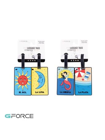 GFORCE - 2-Pack Luggage ID Tag ASSORTED