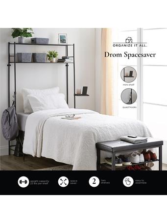 NEU HOME - Steel Etagere - Over The Bed/Desk Multiuse Spacesaver BLACK