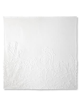 BETTER HOMES AND GARDENS - Coventry Paisley Shower Curtain WHITE