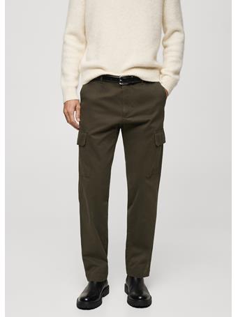 MANGO - Straight-fit Cargo Pants KHAKI
