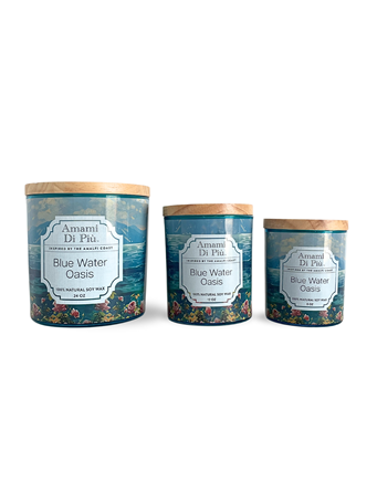 LOVE ME MORE - Amami Di Piu Blue Water Oasis Candle BLUE WATER OASIS