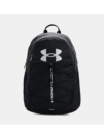 UNDER ARMOUR - UA Hustle Sport Backpack BLACK/BLACK/SILVER