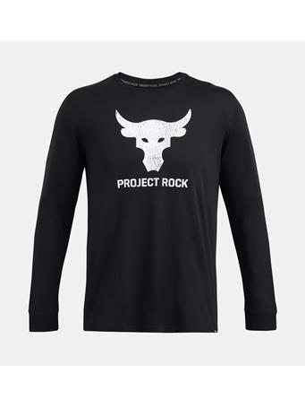 UNDER ARMOUR - Men's Project Rock Brahma Bull Long Sleeve BLACK/WHITE/WHITE