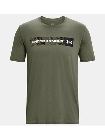 UNDER ARMOUR - Men's UA Camo Chest Stripe Short Sleeve MARINEODGREEN/WHITE