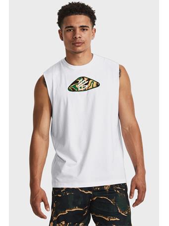 UNDER ARMOUR - Curry Sleeveless Tee WHITE/WHITE