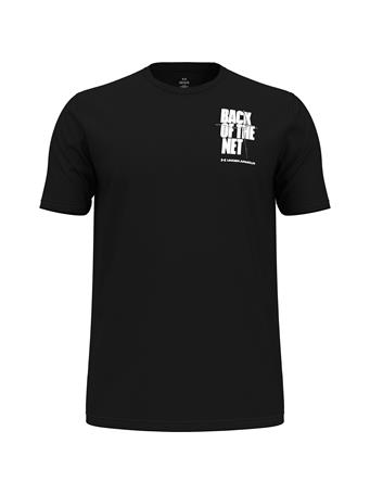 UNDER ARMOUR - Men's UA Back Of The Net Short Sleeve Shirt BLACK/WHITE