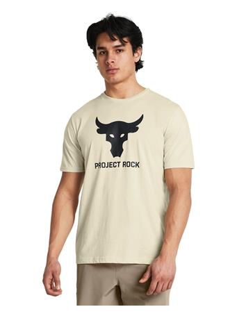 UNDER ARMOUR - Men's Project Rock Payoff Graphic Short Sleeve SILT/BLACK