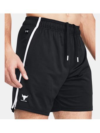 UNDER ARMOUR - Men's Project Rock Payoff Mesh Shorts BLACK/WHITE