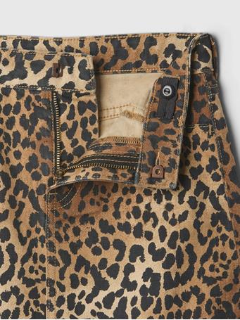 GAP - Kids Cheetah Print Denim Skirt CHEETAH