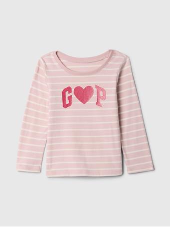 GAP - Graphic T-Shirt PINK STRIPE 8172-1
