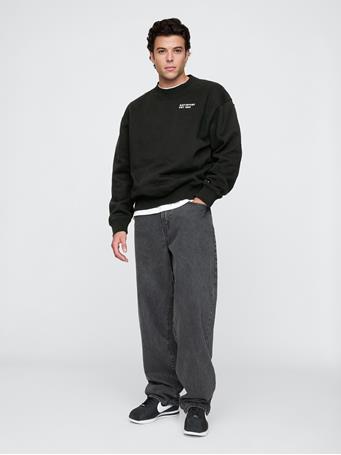 GAP - Vintage Soft Mini Logo Sweatshirt TRUE BLACK V2