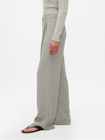 GAP - 365 High Rise Pleated Trousers MINERAL GREY 613