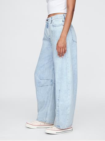 GAP - High Rise Horseshoe Jeans LIGHT INDIGO 11