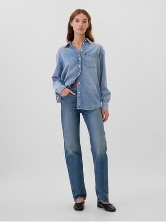 GAP - Denim Big Shirt MEDIUM WASH