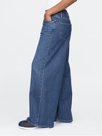 GAP - Mid Rise UltraSoft Baggy Jeans MEDIUM INDIGO 21