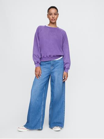 GAP - Vintage Soft Raglan Sweatshirt ULTRAVIOLET WAVE