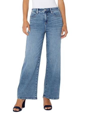 LIVERPOOL JEANS - Stride Hi-rise Wide Leg CARBON CANYON