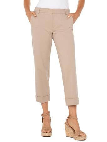 LIVERPOOL JEANS - Kelsey Crop Trouser BISCUIT TAN