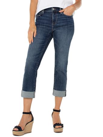 LIVERPOOL JEANS - Charlie Crop Wide Rolled Cuff WELLS