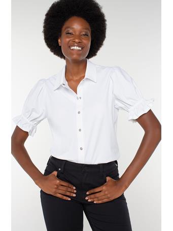 LIVERPOOL JEANS - Snap Front Knit Shirt WHITE