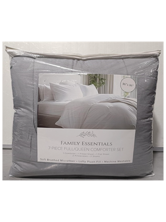 ARKWRIGHT HOME - Family Essentials Bed in a Bag - Full Queen GREY