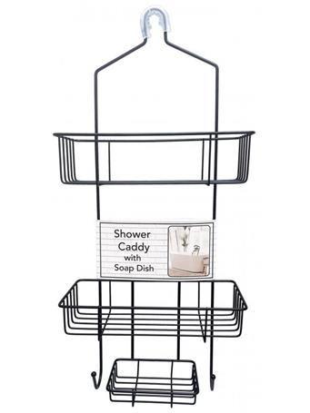 EURO-WARE - Large Shower Caddy BLACK