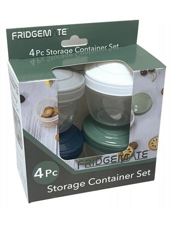 EURO-WARE - 4 Piece Storage Container Set GREEN