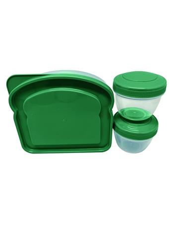 EURO-WARE - 3 Piece Lunch Set GREEN