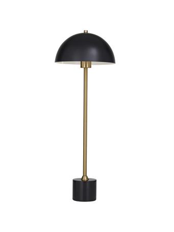 UMA HOME DECOR - Black Metal Umbrella Style Desk Lamp BLACK