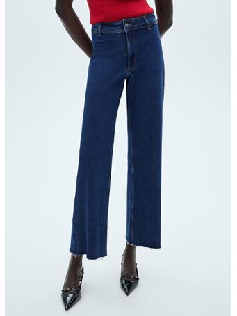 MANGO - Catherin Culotte High-rise Jeans DARK BLUE