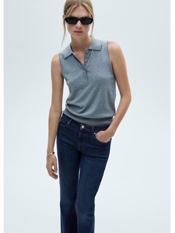 MANGO - Fiona Flared Mid-rise Jeans NAVY