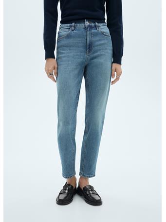 MANGO - Newmom Comfort High-rise Jeans MEDIUM BLUE
