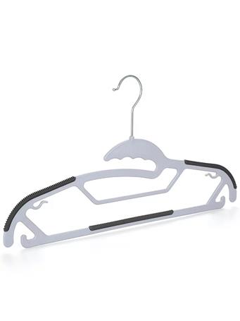 NEATLY NESTED - Plastic Hanger With Black Anti-Slip GREY