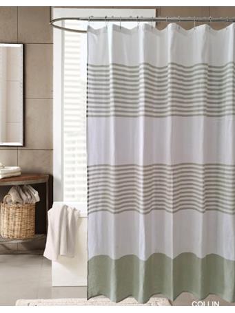 RAMALLAH TRADING CO - Collin Cotton Shower Curtain SAGE